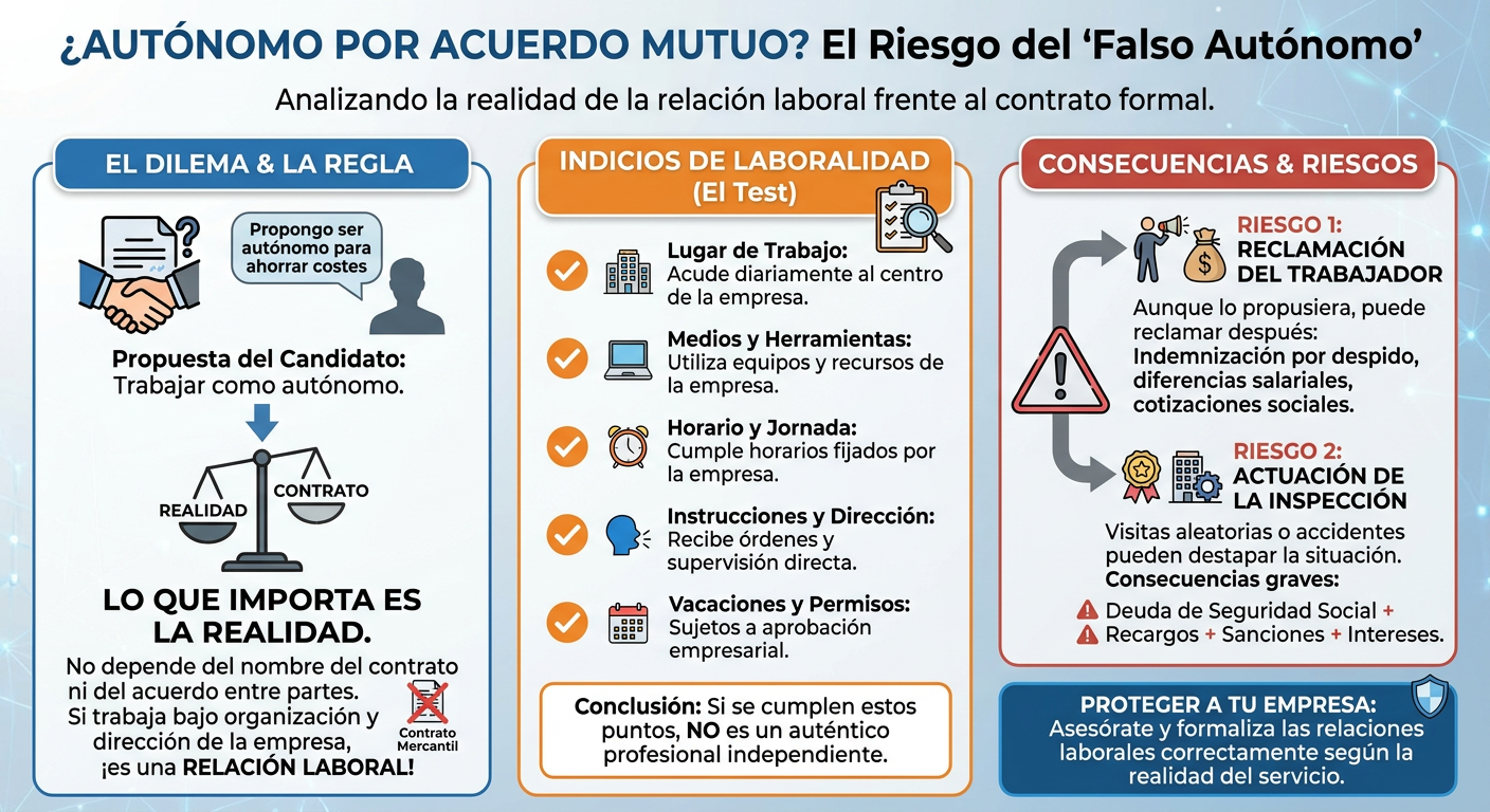 ¿Autónomo por acuerdo mutuo? (Infografía)